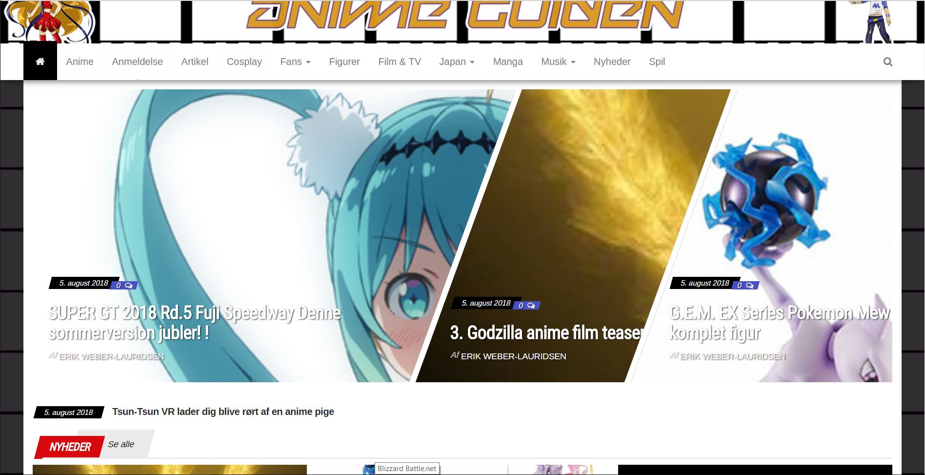 AnimeGuiden – nyhedsside om moderne japansk kultur 2018