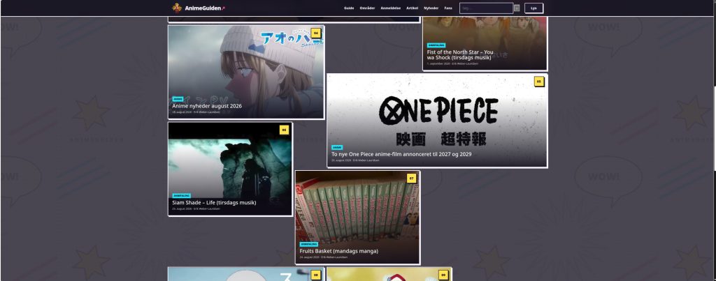 AnimeGuiden – nyhedsside om moderne japansk kultur 2026